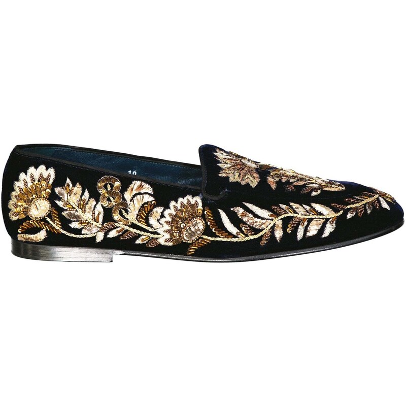 Dolce & Gabbana Crystal Embelished Loafers