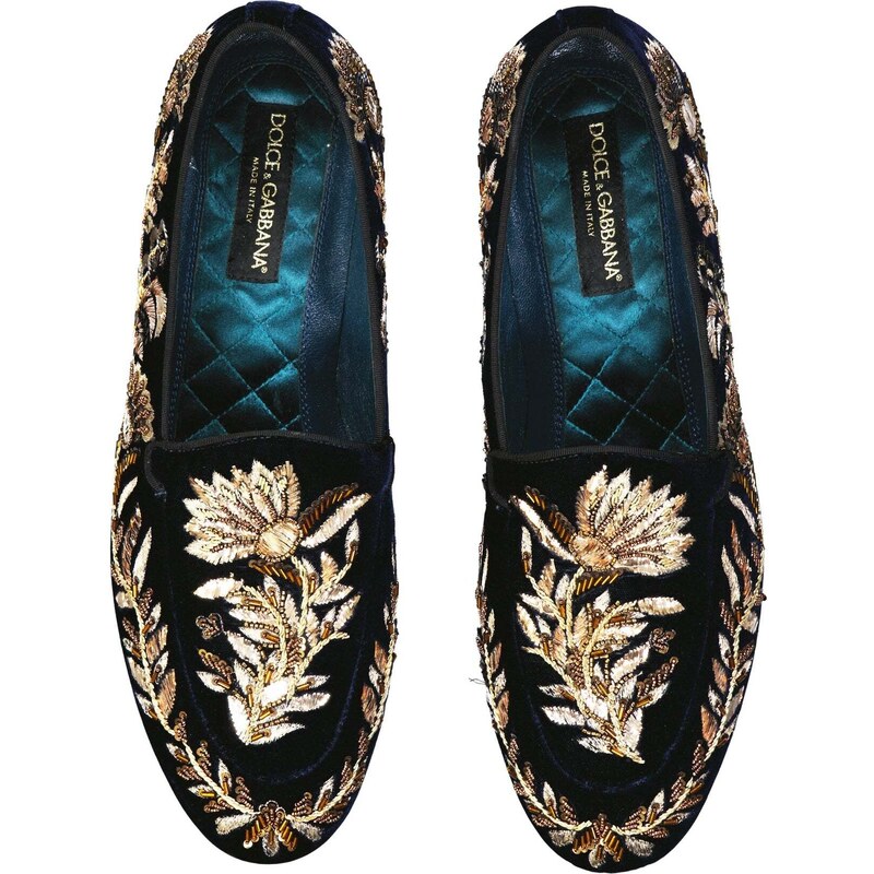 Dolce & Gabbana Crystal Embelished Loafers