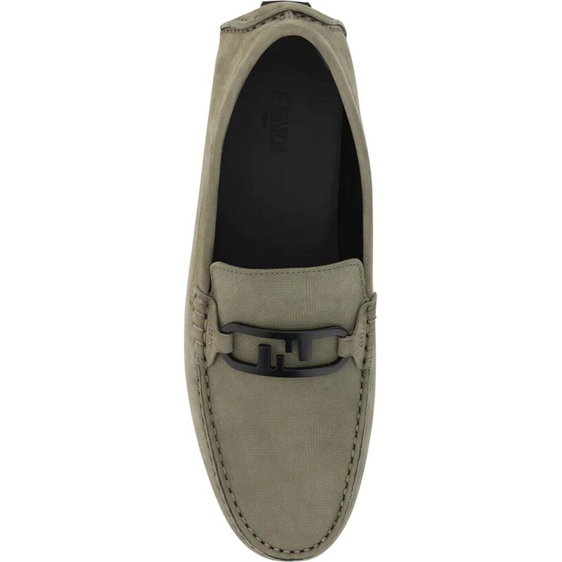 Fendi Suede Driver Loafers