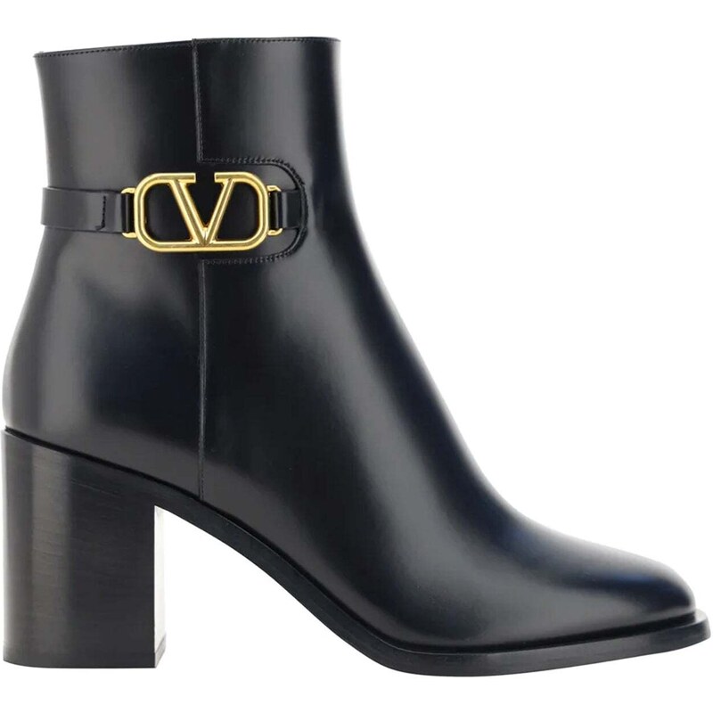 Valentino Garavani VLogo Leather Ankle Boots