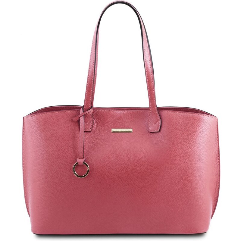 Tuscany Leather TL141828 TL Bag - Borsa shopping in pelle Rosa