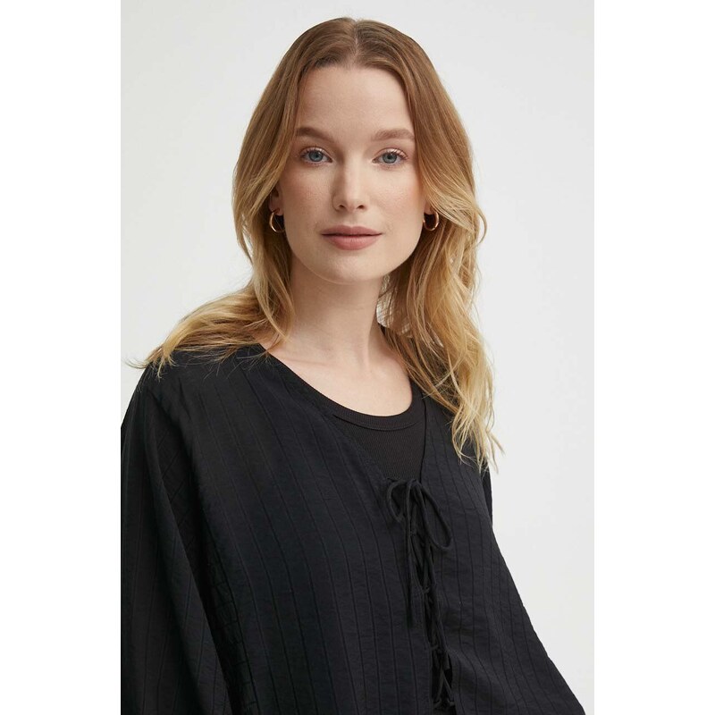 Sisley camicia donna colore nero
