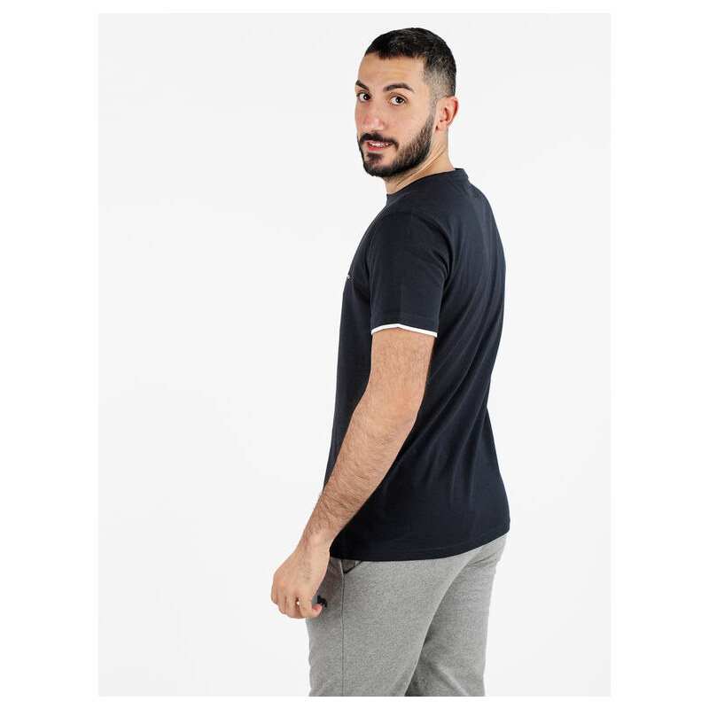 Baci & Abbracci T-shirt Da Uomo In Cotone Manica Corta Blu Taglia Xl