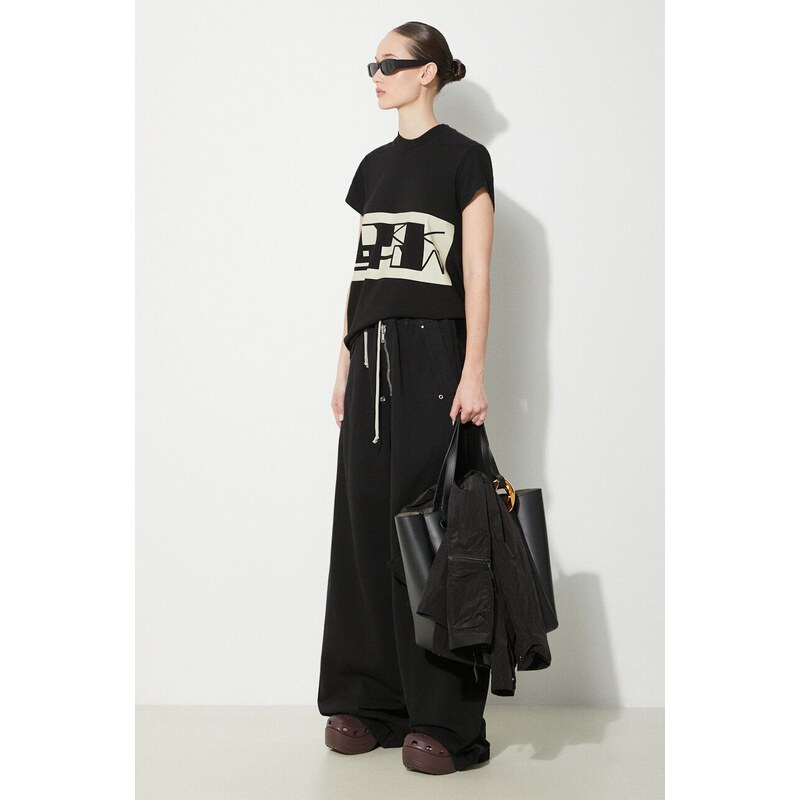 Rick Owens t-shirt in cotone Small Level T-Shirt donna colore nero DS01D1208.RNEP2.0908