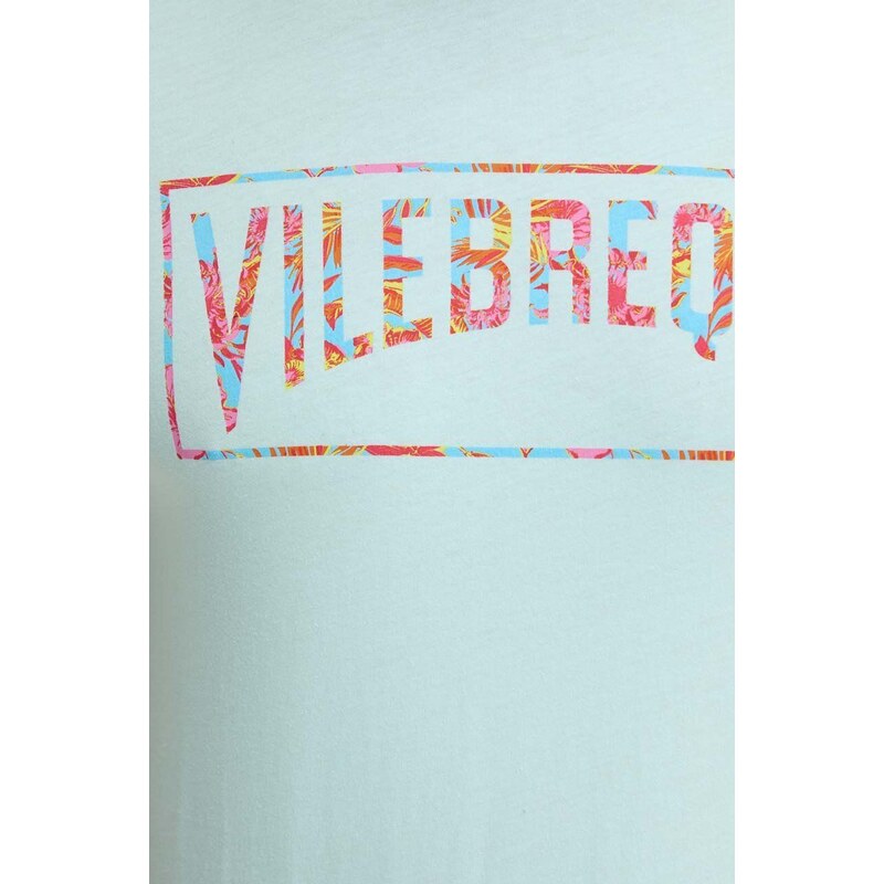Vilebrequin t-shirt in cotone THOM uomo colore turchese THOAP349