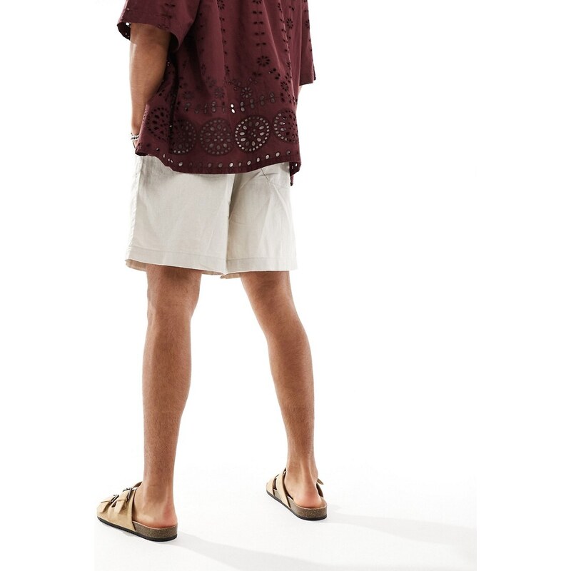 Donna / Da Donna Casual Lino Cool Pantaloncini, Perfetto Per - Foto 8