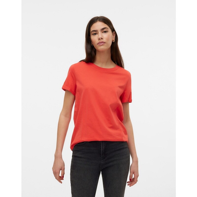 Vero Moda - T-shirt rosso papavero