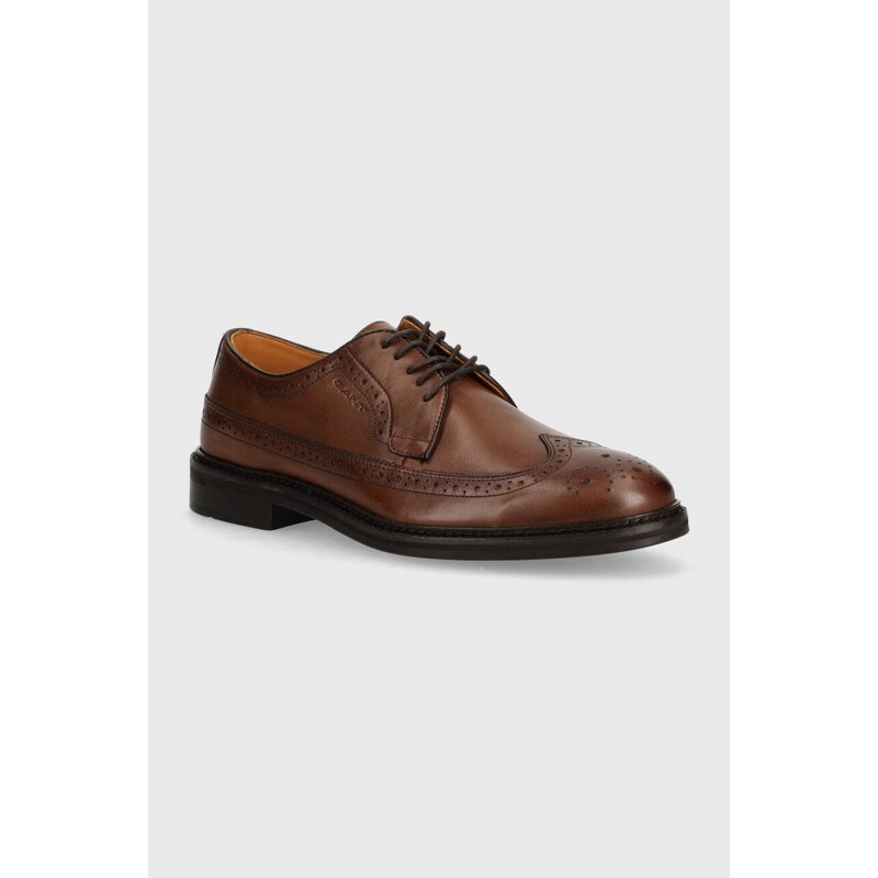 Gant scarpe in pelle Bidford uomo colore marrone 28631465.G45