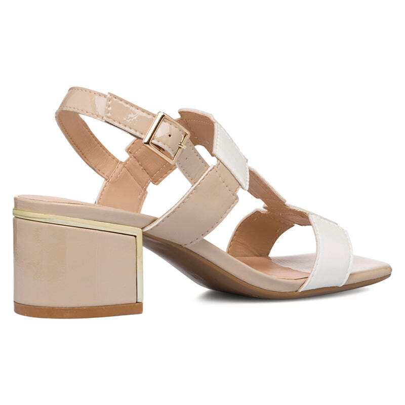 Sandali Donna Con Tacco A Blocco - Eleganti E Comodi, Multicolore