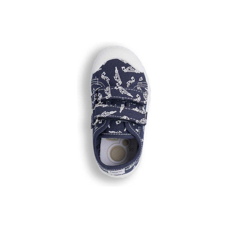 Chicco Sneakers primi passi da bambino blu con stampe bianche
