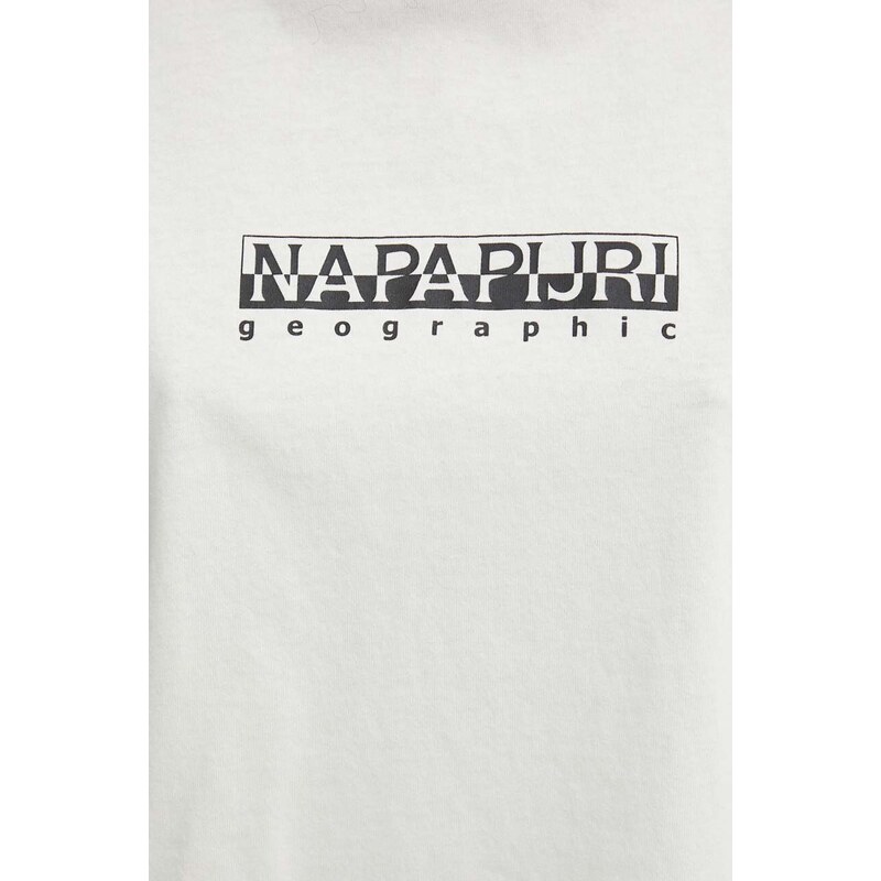 Napapijri t-shirt in cotone S-Box donna colore beige NP0A4HX3N1A1