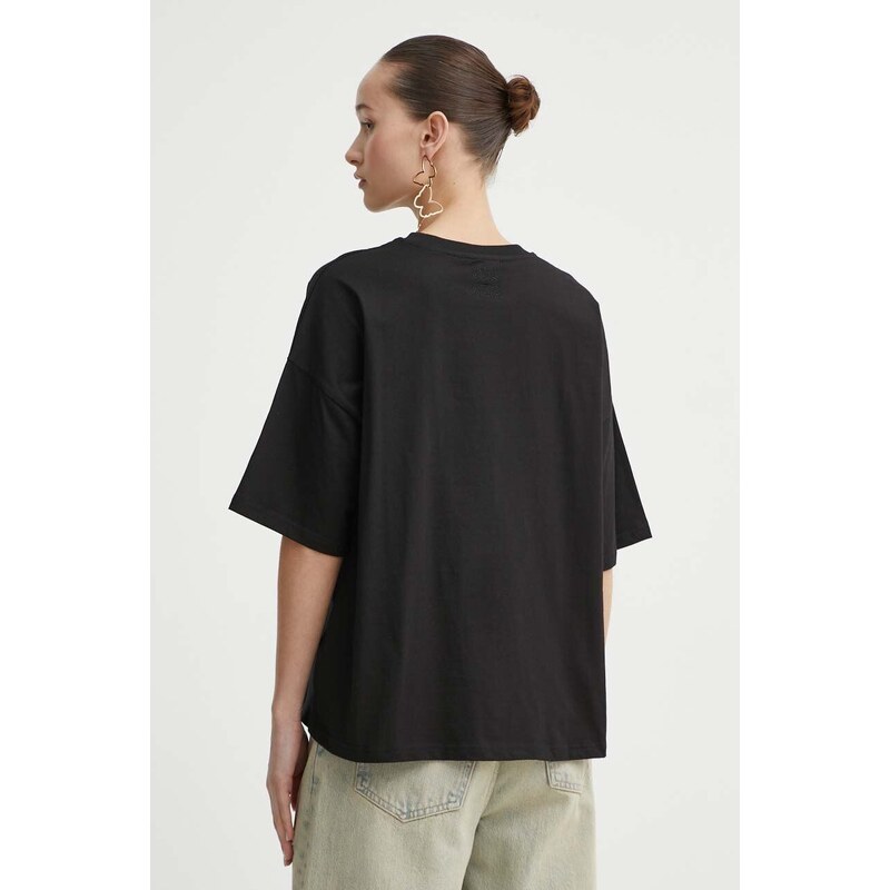 Never Fully Dressed t-shirt in cotone donna colore nero