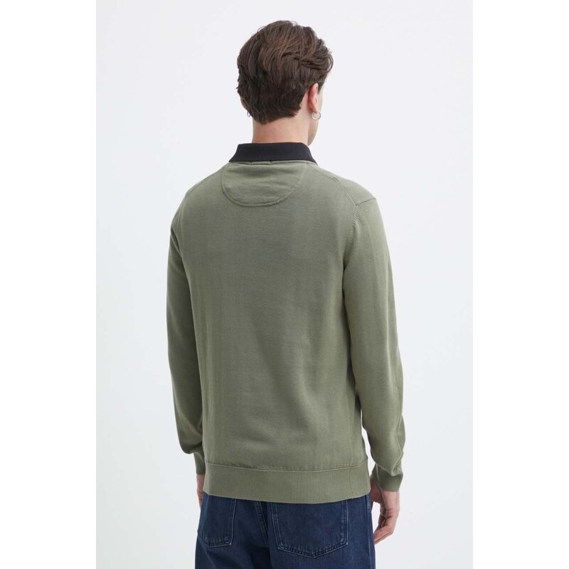 Timberland maglione in cotone colore verde TB0A2BMM5901