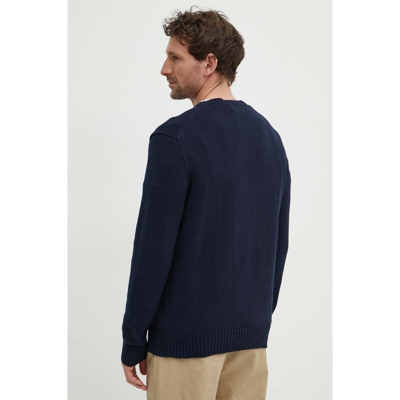Polo Ralph Lauren maglione in cotone colore blu navy 710934022