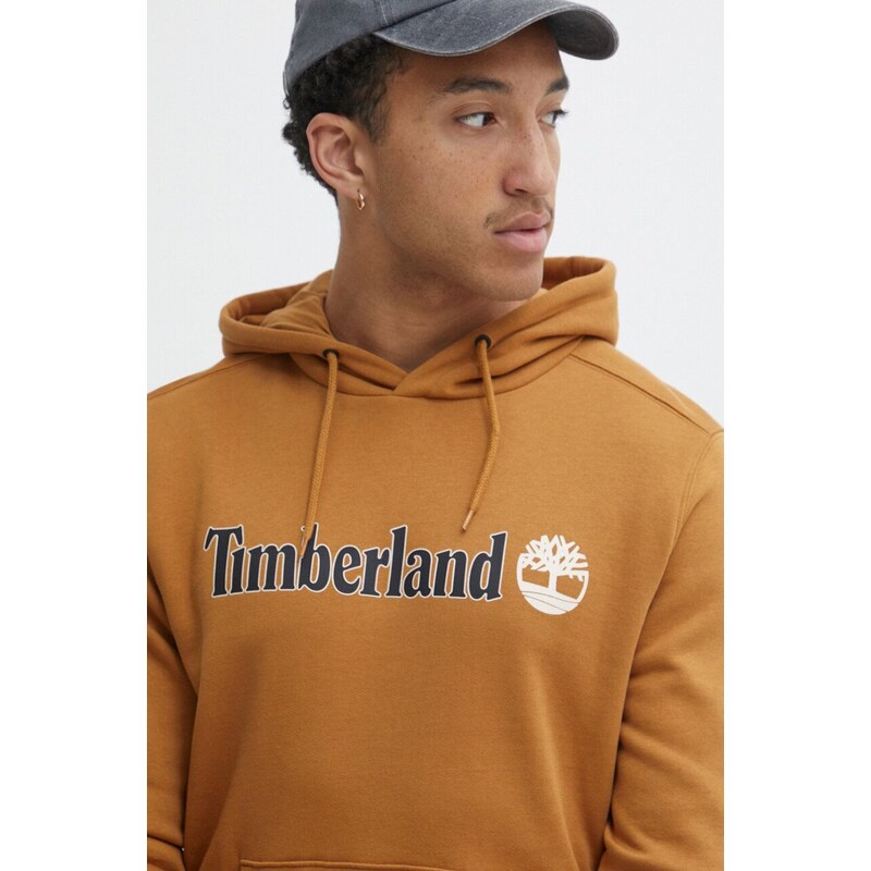 Timberland felpa uomo colore marrone con cappuccio TB0A5UKKP471