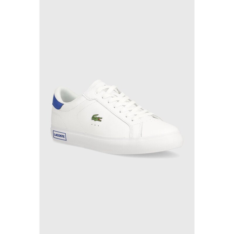 Lacoste sneakers in pelle Powercourt Leather colore bianco 47SMA0081