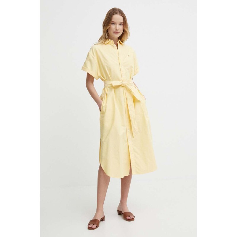 Polo Ralph Lauren vestito in cotone colore giallo 211935153