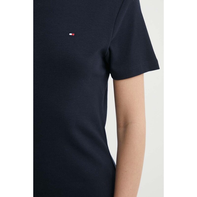 Tommy Hilfiger vestito in cotone colore blu navy WW0WW42721