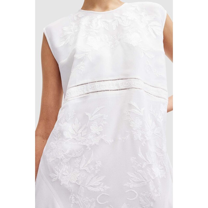 AllSaints vestito AUDRINA EMB DRESS colore bianco W179DA