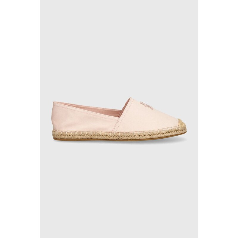 Tommy Hilfiger espadrillas EMBROIDERED FLAT ESPADRILLE colore rosa FW0FW07721