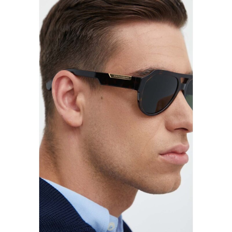 Dolce & Gabbana occhiali da sole uomo colore marrone
