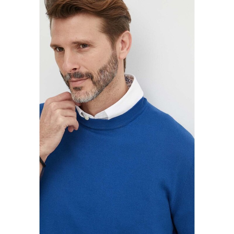 Paul&Shark maglione in cotone colore blu 24411529