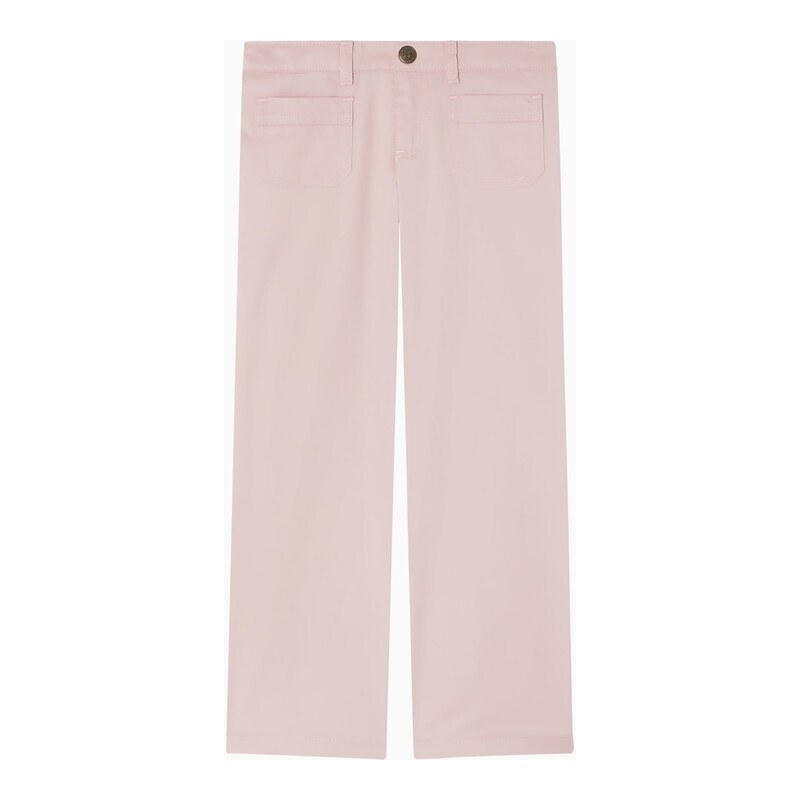 Bonpoint Pantaloni Junon rosa chiaro in cotone