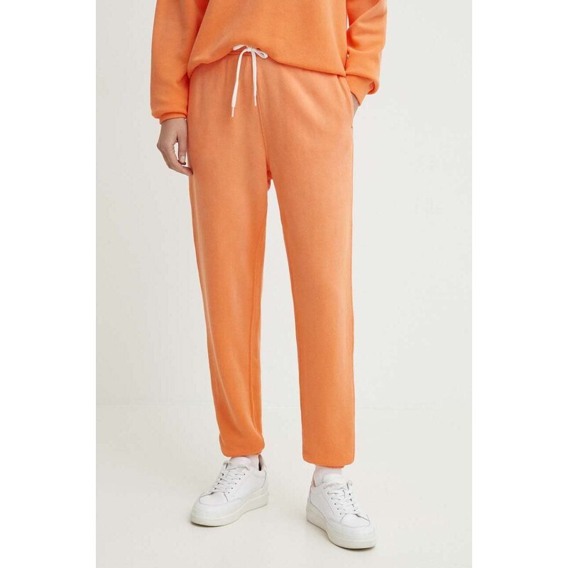 Polo Ralph Lauren pantaloni da jogging in cotone colore arancione 211935585