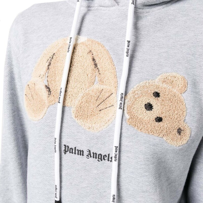 PALM ANGELS Bear Hoodie Sweatshirt