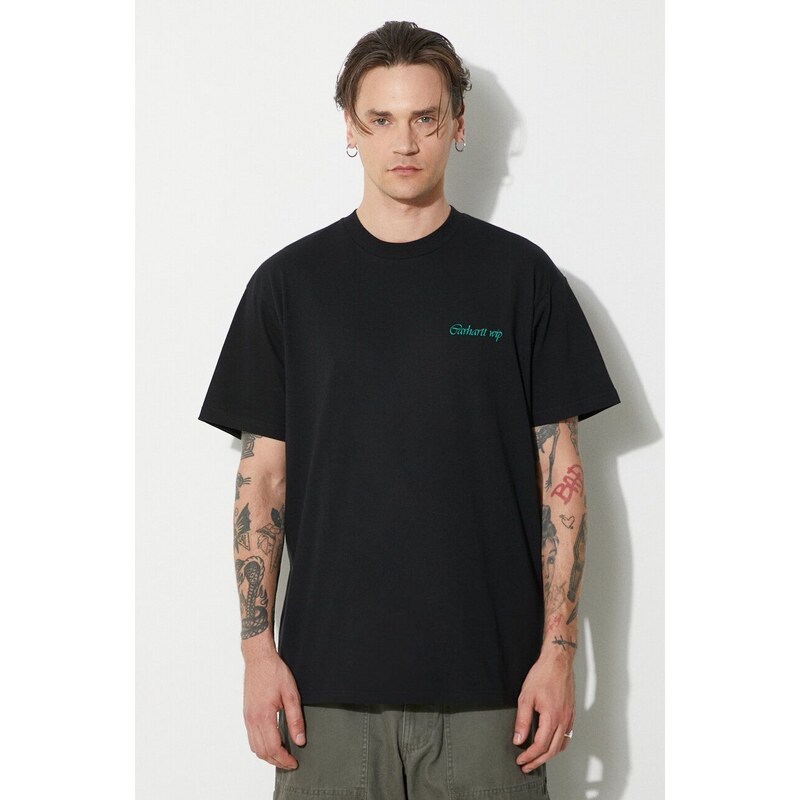 Carhartt WIP t-shirt in cotone S/S Work & Play T-Shirt uomo colore nero I033264.89XX