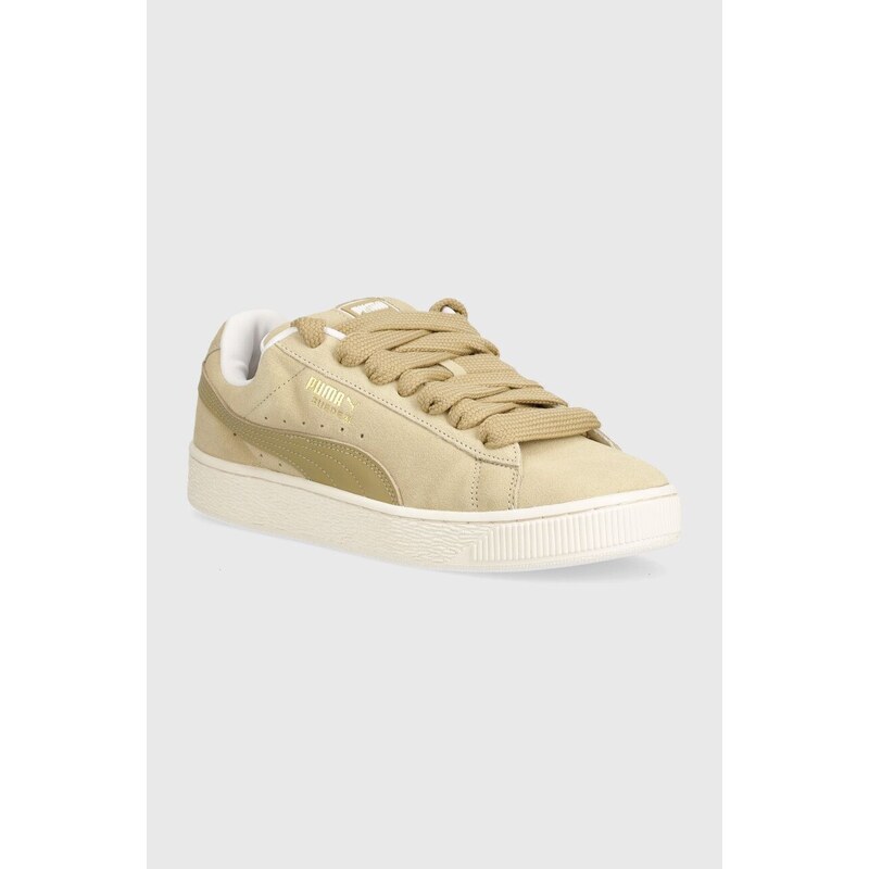 Puma sneakers in pelle Suede XL colore beige 395205