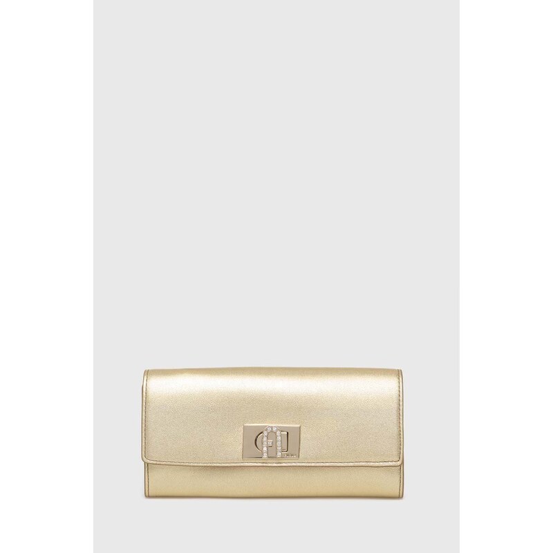 Furla portafoglio in pelle colore oro PCV0ACO BX2658 CGD00