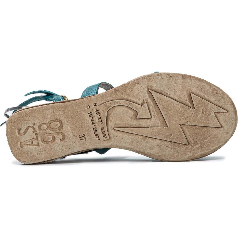 A.S.98 AS98 sandalo LAGOS in pelle smeraldo