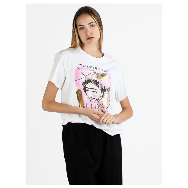 T-shirt ONLY ONLTERESA con stampa orsetto – Cotone biologico - [15316954