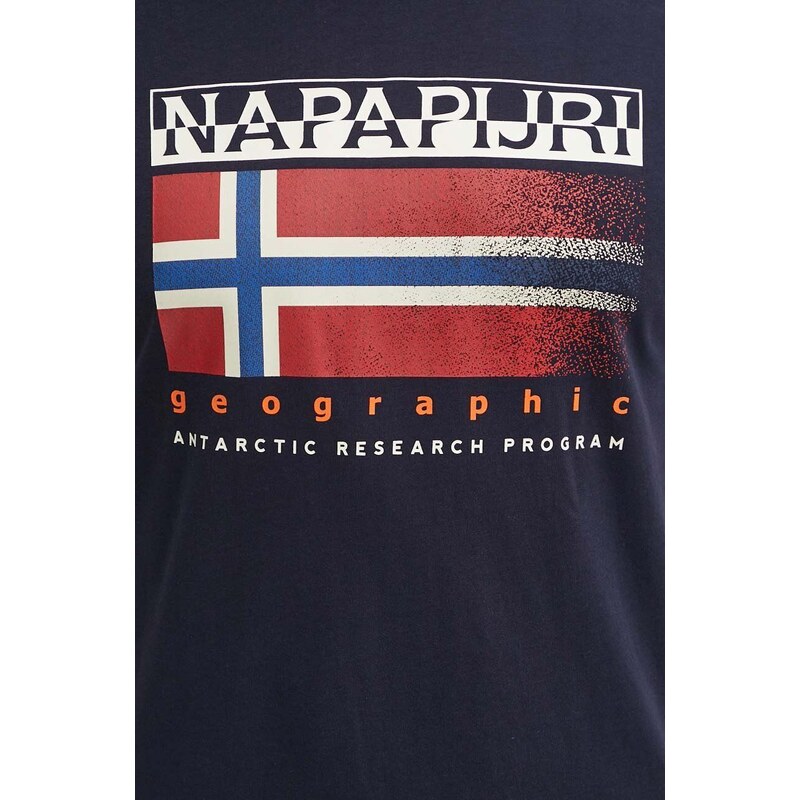 Napapijri t-shirt in cotone S-Kreis uomo colore blu navy NP0A4HQR1761
