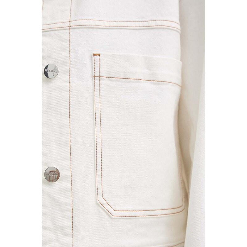 Ivy Oak giacca di jeans donna colore bianco IO119094