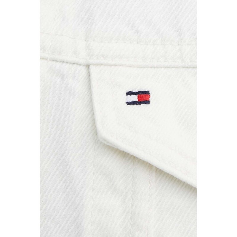 Tommy Hilfiger giacca di jeans uomo colore bianco MW0MW34522