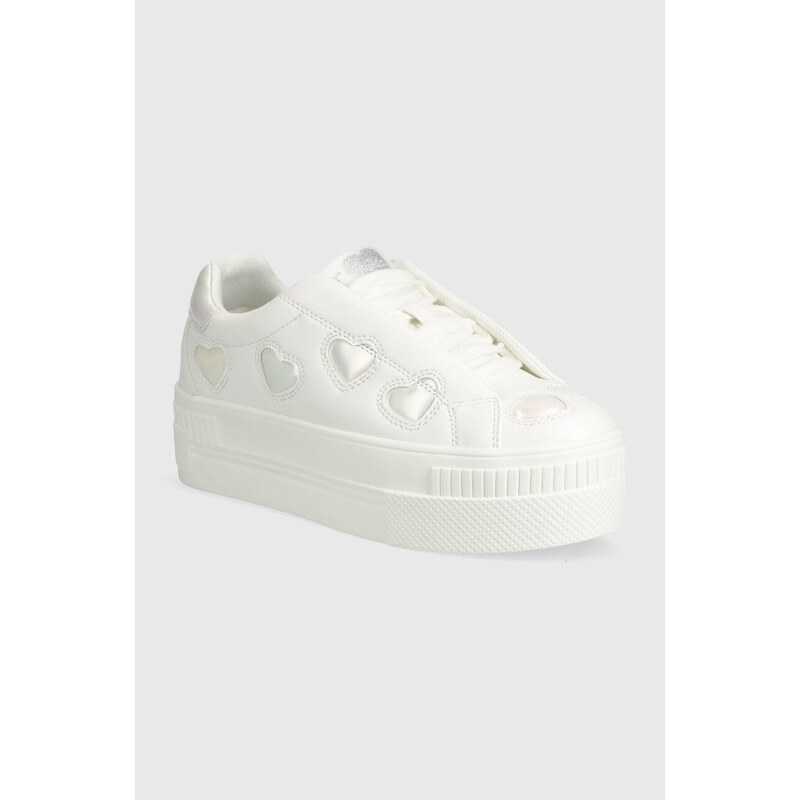 Buffalo sneakers Paired Heart colore bianco 1636160