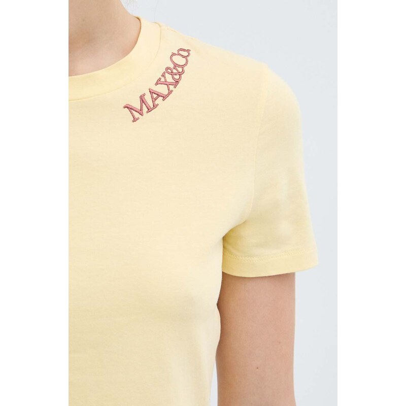 MAX&Co. t-shirt donna colore giallo 2416941094200