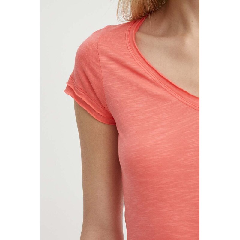 Sisley t-shirt donna colore arancione