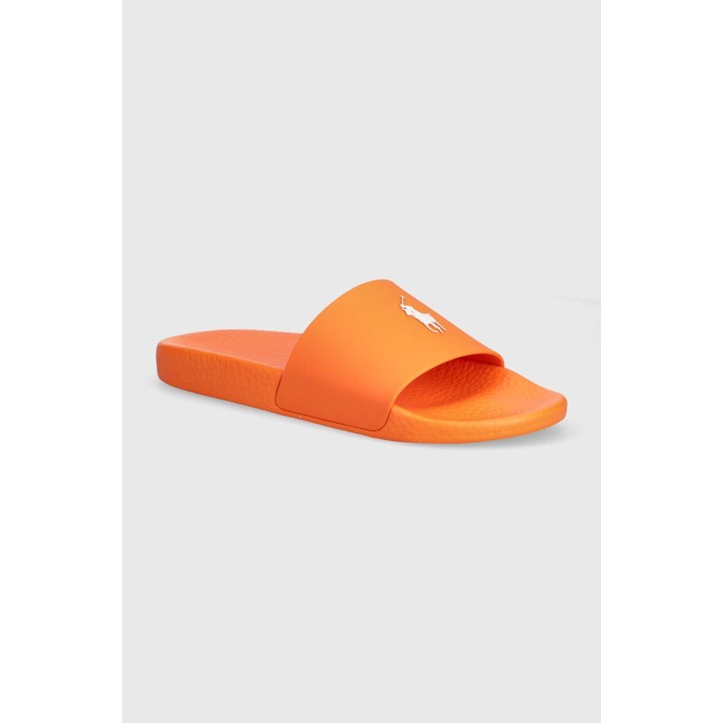 Polo Ralph Lauren ciabatte slide Polo Slide uomo colore arancione 809931326002