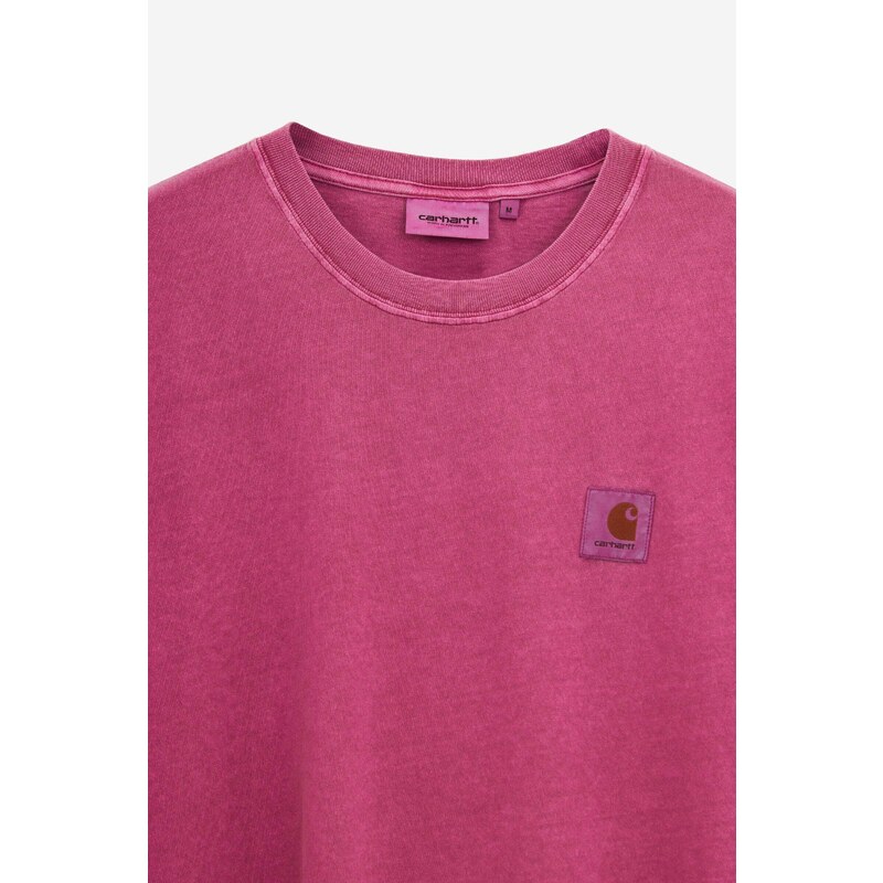 Carhartt WIP T-Shirt SS NELSON in cotone fucsia