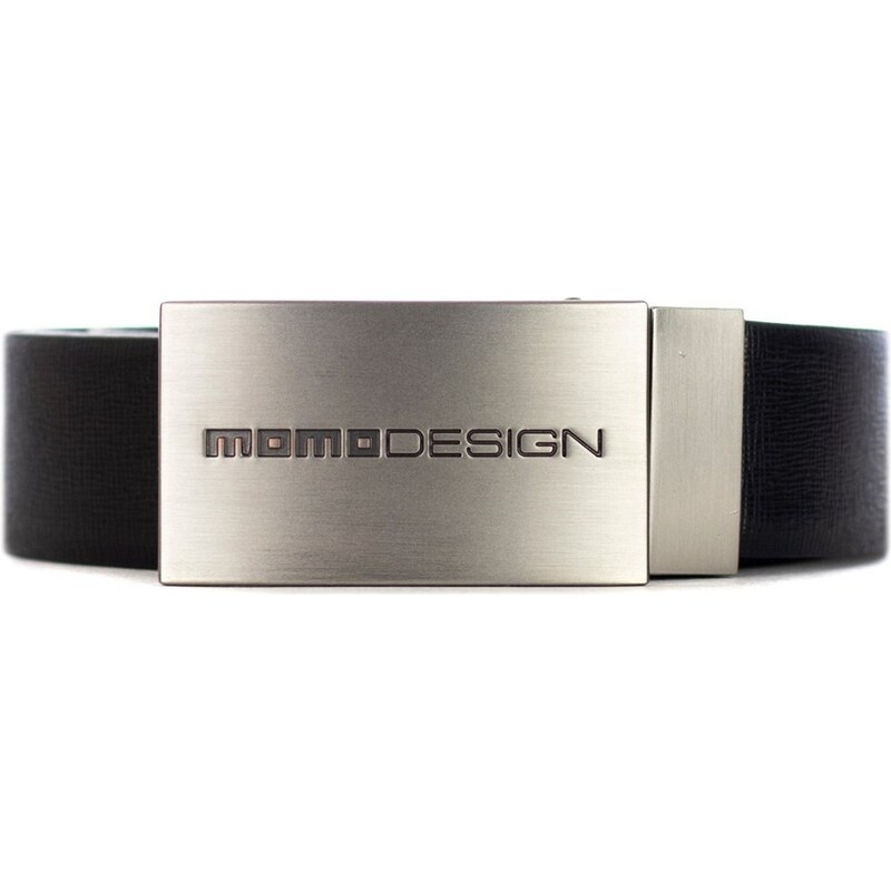 MOMO DESIGN - Cintura reversibile con fibbia logata - Colore: Nero,Taglia: 115