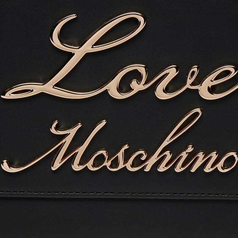 LOVE MOSCHINO - Borsa tote con logo in metallo - Colore: Nero,Taglia: TU