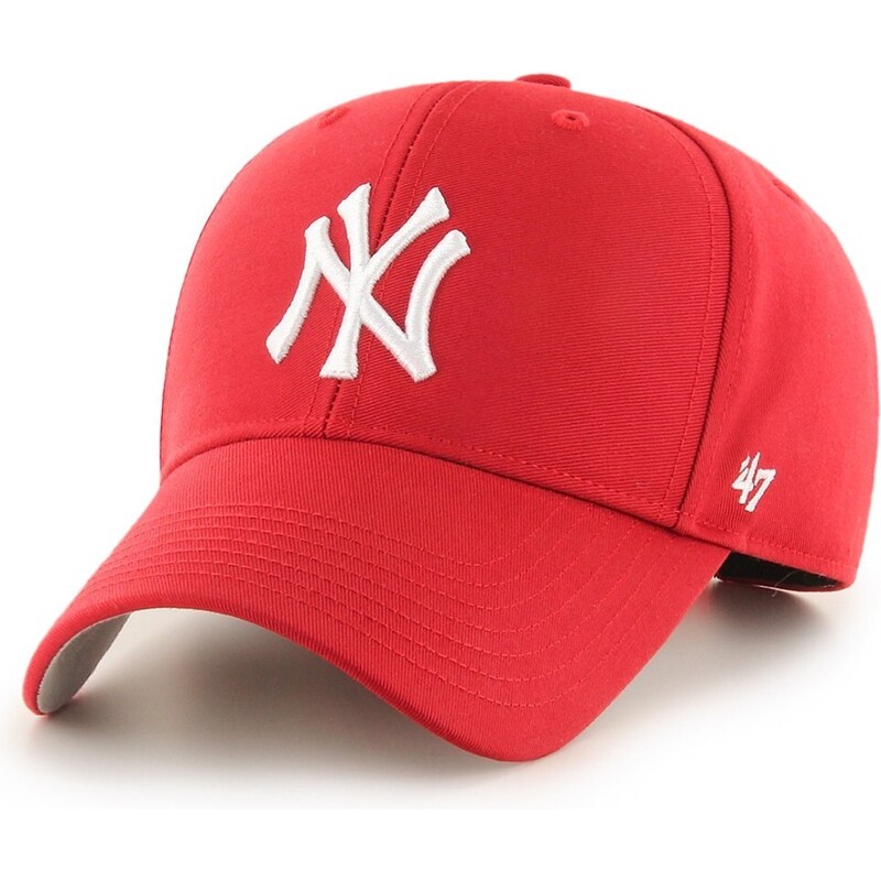 '47 BRAND - Cappello da baseball Raised Basic New York Yankees - Colore: Rosso,Taglia: TU