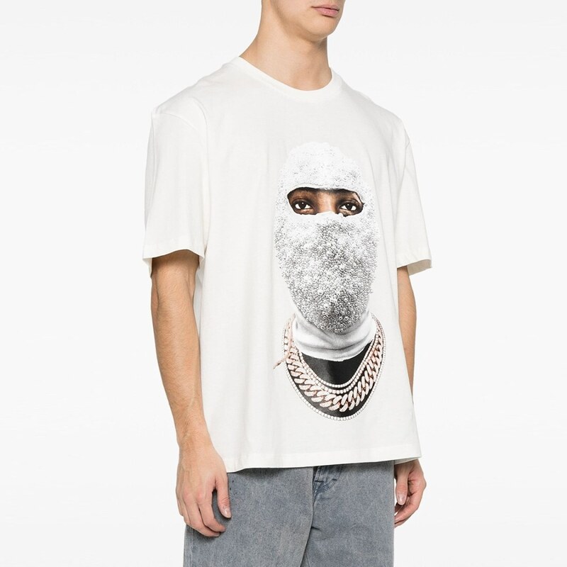 IH NOM UH NIT - T-shirt con stampa Mask Future - Colore: Bianco,Taglia: L