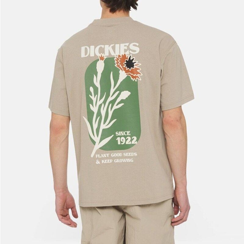 DICKIES - T-shirt Herndon - Colore: Beige,Taglia: L