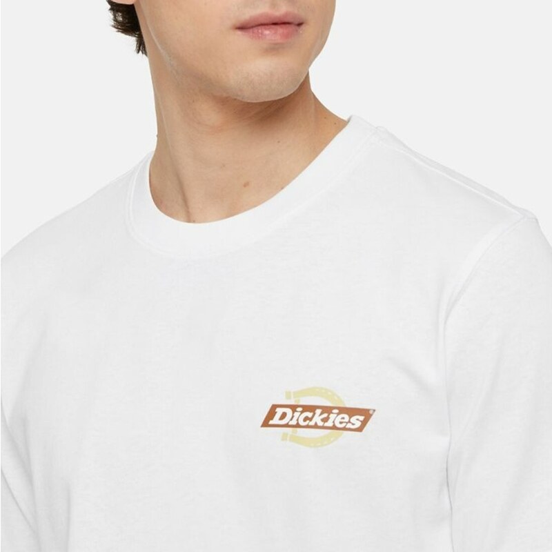 DICKIES - T-shirt Ruston - Colore: Bianco,Taglia: S