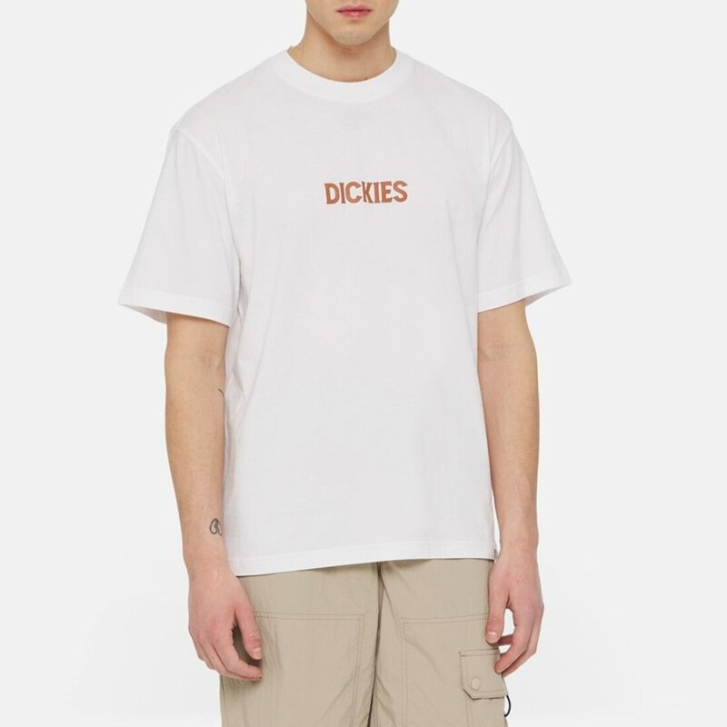 DICKIES - T-shirt Patrick Springs - Colore: Bianco,Taglia: L
