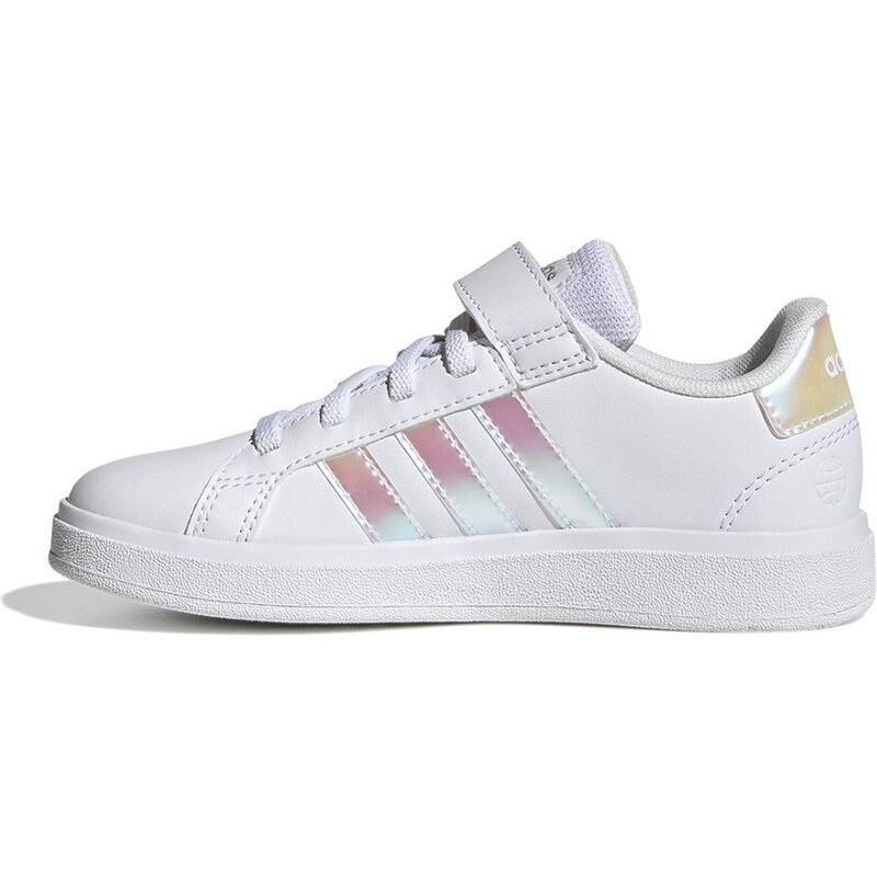ADIDAS - Sneakers Grand Court Lifestyle Court Elastic Lace and Top Strap - Colore: Bianco,Taglia: 33